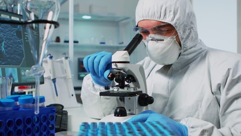 Two Engineers Scientists Technicians Sterile Cleanroom Stock Photo ...