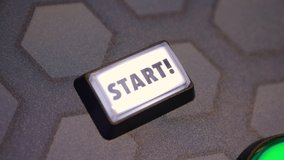 Blinking start button on arcade game 4k - Powered by Shutterstock - Get 15% off with code: PIKWIZARD15