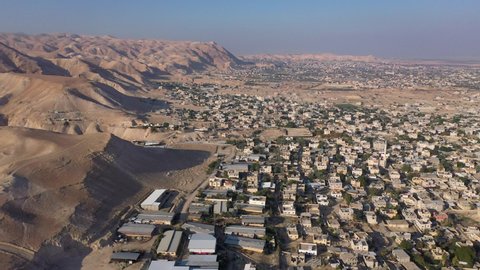Jericho City in palestine territory and desert mountains, Aerial
Drone view from dead sea city of Jericho, Jordan Valley, Israel,palestine
