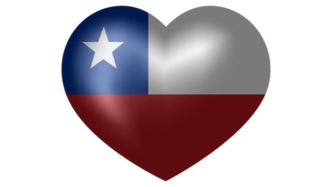 Animated flag of Chile. Flag of Chile animated banner.