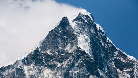 Fly Over Majestic Mountain Peaks Golden Stock Footage Video (100% 