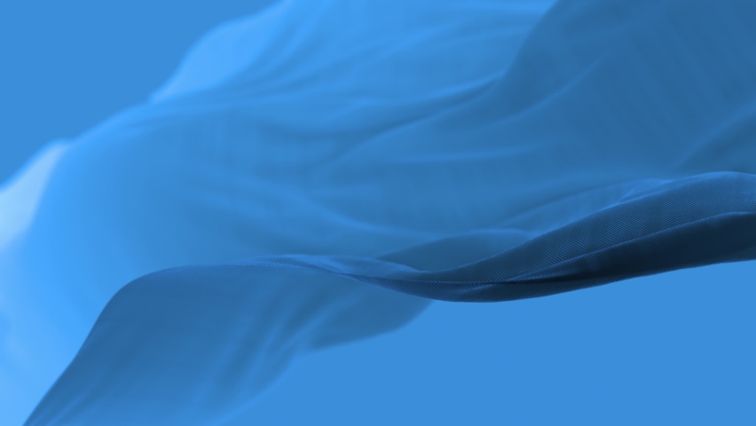 4k Blue wave satin fabric loop background.Wavy silk cloth fluttering in the wind.tenderness and airiness.3D digital animation of seamless flag waving ribbon streamer riband.  | Shutterstock HD Video #1065053071