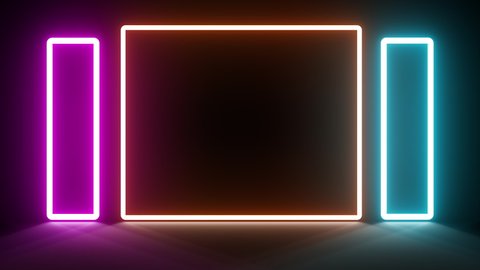 neon line abstract loop virtual studio backgrounds