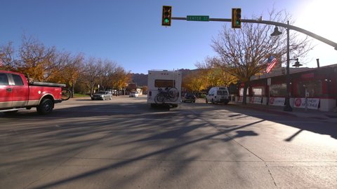 Utah Moab City Highway 191 Driving Template 11 at Center St