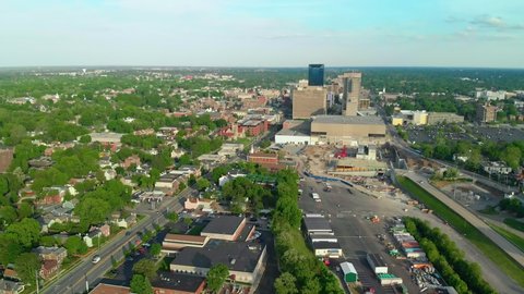 Aerial View Downtown Lexington Kentucky Stock Footage Video (100% ...