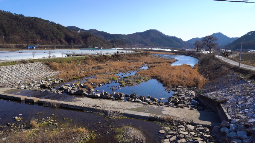 Jecheon Chun, the stream next to Sillim Station, Wonju, South Korea