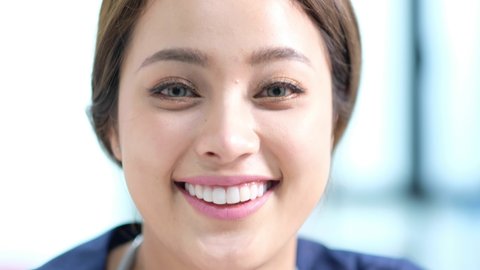 Beautiful Smiling Young Asian Woman Stock Footage Video 100 Royalty Free 1064774545 Shutterstock