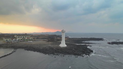 4K Aerial View of Udo Island from "North Capmfire Lookout"
Udo is the biggest sub-island of Jeju Volcanic Island. A part of UNESCO World Heritage site.