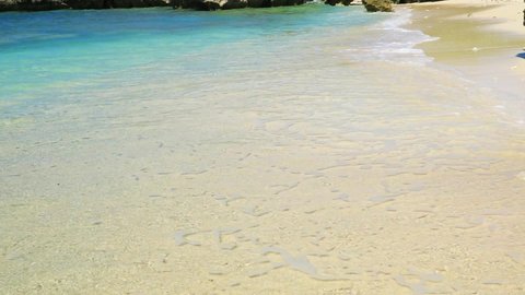 beautiful beach and healing waves in Okinawa 