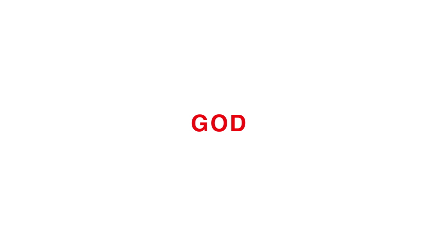 God Text Magnifying Glass Animation 4K