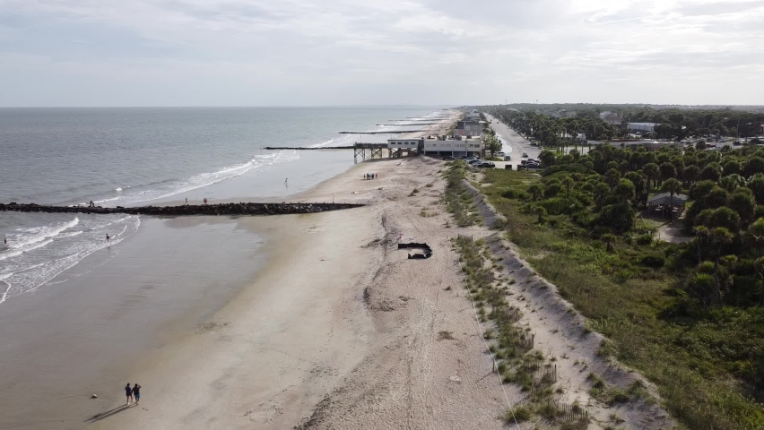 Edisto Island Beach Drone Footage Charleston South Carolina