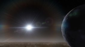 eclipse around a planet animation