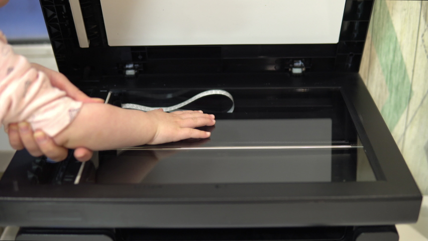 hand scanning process scanner operation scans Stock Footage Video (100% ...