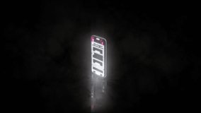 Smartphone neon sign light on black background New quality universal vintage motion dynamic animated background colorful video. Neon text. Modern trend design, night neon signboard. - Powered by Shutterstock - Get 15% off with code: PIKWIZARD15