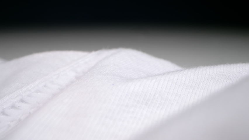 Extreme close-up, detailed. seams on white men's briefs. | Shutterstock HD Video #1065324262