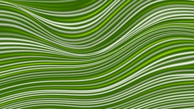 Green and white curved smooth wavy lines abstract motion background. Seamless looping. Video animation Ultra HD 4K 3840x2160