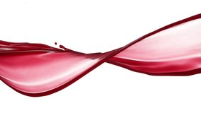 Super Slow Motion Shot of Red Wine Spiral Splash Isolated on White Background at 1000fps. - Powered by Shutterstock - Get 15% off with code: PIKWIZARD15