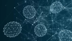 Background of networking concept. Abstract neural network. Futuristic molecular background. Mesh of data transfer. 3d rendering. - Powered by Shutterstock - Get 15% off with code: PIKWIZARD15