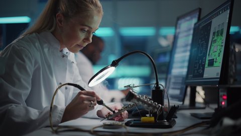 Modern Electronics Research Development Facility Beautiful Stock ...