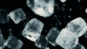 Super Slow Motion Shot of Flying Crushed Ice on Black Background at 1000 fps. - Powered by Shutterstock - Get 15% off with code: PIKWIZARD15