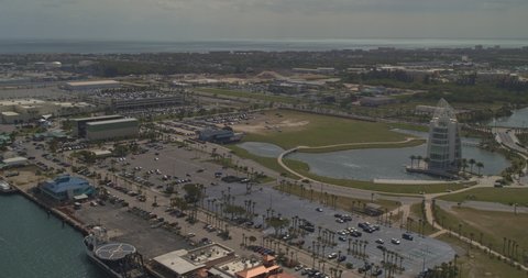 Cape Canaveral Florida Aerial v4 point of interest flypast of the exploration tower - Inspire 2, X7, 6k - March 2020