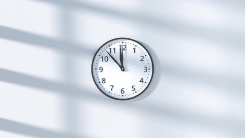 3D rendering of clock animation