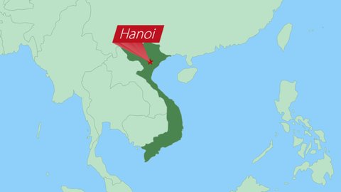 Hanoi In World Map Hanoi City Map Stock Video Footage - 4K And Hd Video Clips | Shutterstock