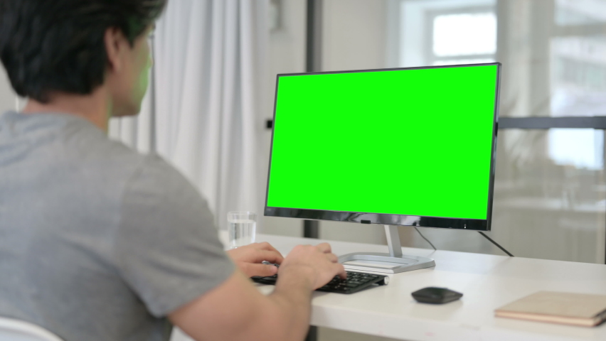 Close-up of a Green Screen」の動画素材（ロイヤリティフリー 