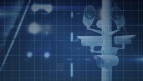 Animation of cctv cameras and data processing over grid. digital interface global technology connection concept digitally generated image. - Powered by Shutterstock - Get 15% off with code: PIKWIZARD15