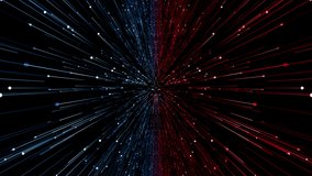 Particles blue red event game trailer titles cinematic concert stage background loop
