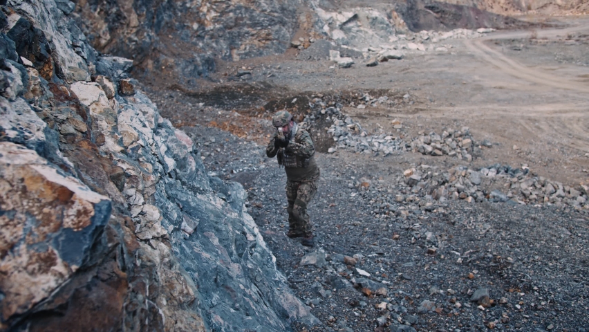 Soldiers of special forces on wars at the desert,Thailand people,Army ...