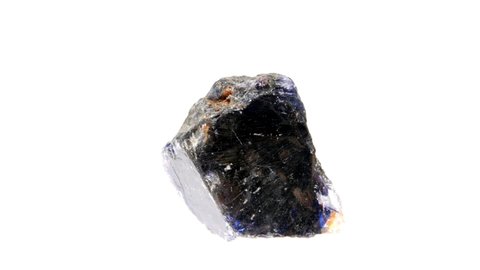 Obsidian stone on turn table