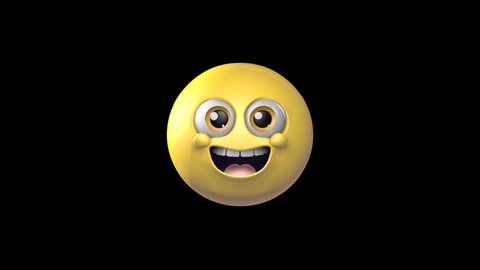 Grinning Face Sweat 3d Animated Emoji Stock Footage Video 100 Royalty Free Shutterstock
