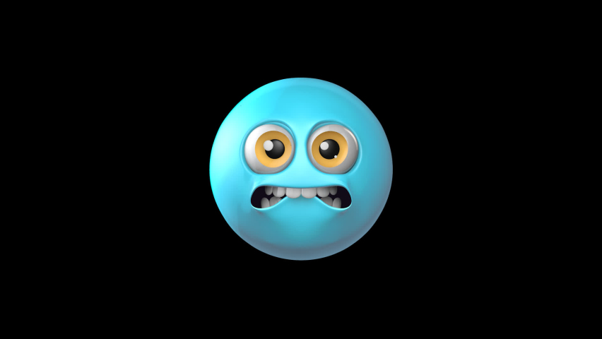 cold face 3d animated emoji hd Stock Footage Video (100% Royalty-free ...