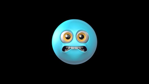 Cold Face 3d Animated Emoji Hd Stock Footage Video (100% Royalty-free ...