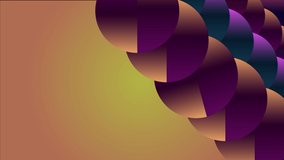 Abstract purple circles background in 4k video.