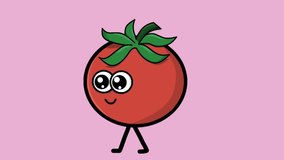 cute tomato character animation video