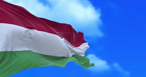 Seamless loop of Hungarian flag.