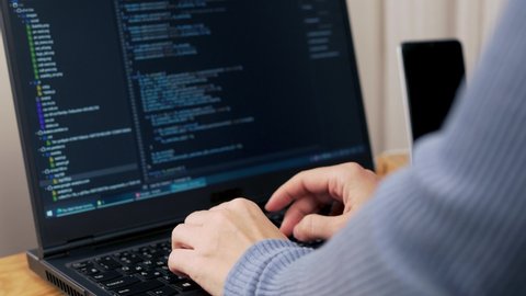 Male Manager Hand Laptop Check Real Stock Photo 679866571 | Shutterstock
