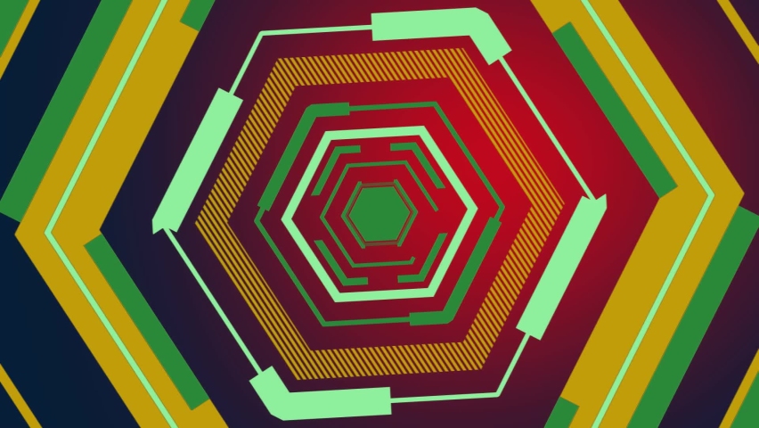 Futuristic Intro Video Abstract Colorful Gaming Channels Animation