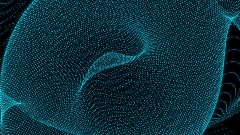 Seamless Loop Beautiful Abstract Wave Technology Background
