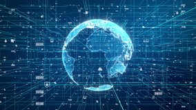 Digital data globe - abstract illustration of a scientific technology data network  - Powered by Shutterstock - Get 15% off with code: PIKWIZARD15