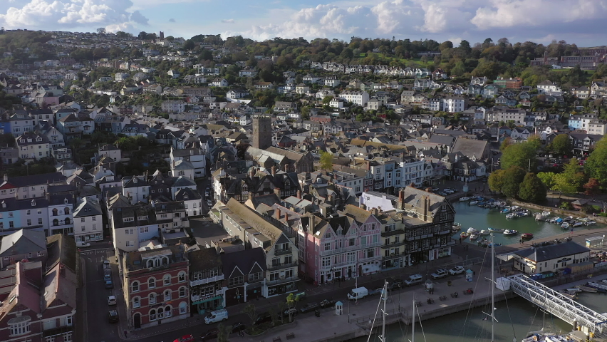 Dartmouth and the river Dart, Devon, England