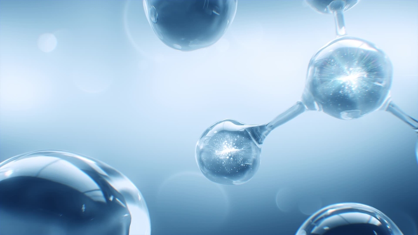 molecule or serum,Science or medical background,3D Royalty-Free Stock Footage #1065768790