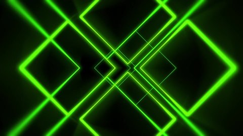 Green squares neon light effect , violet zooming  ,power energy background animation
