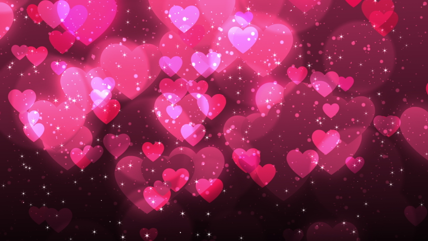Falling Hearts for Valentine Background | Shutterstock HD Video #1065822742