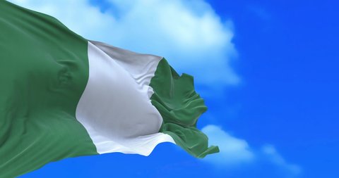 Seamless loop of Nigeria flag.	