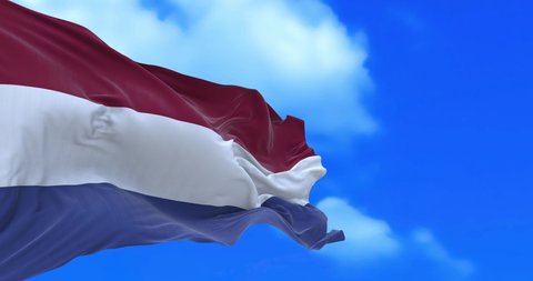 Seamless loop of Netherlands flag.	