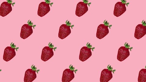 Seamless Tropical Pattern Strawberry Tasty Fruit Stock Vector (Royalty ...