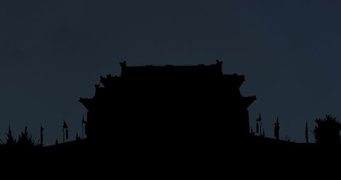 Xian at Moonrise Time Lapse